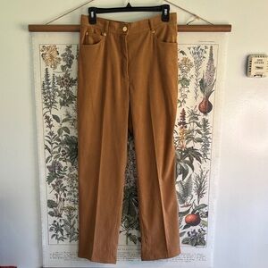 St. John Sport by Marie Gray Straight-Leg Pants in Camel 6 Brown